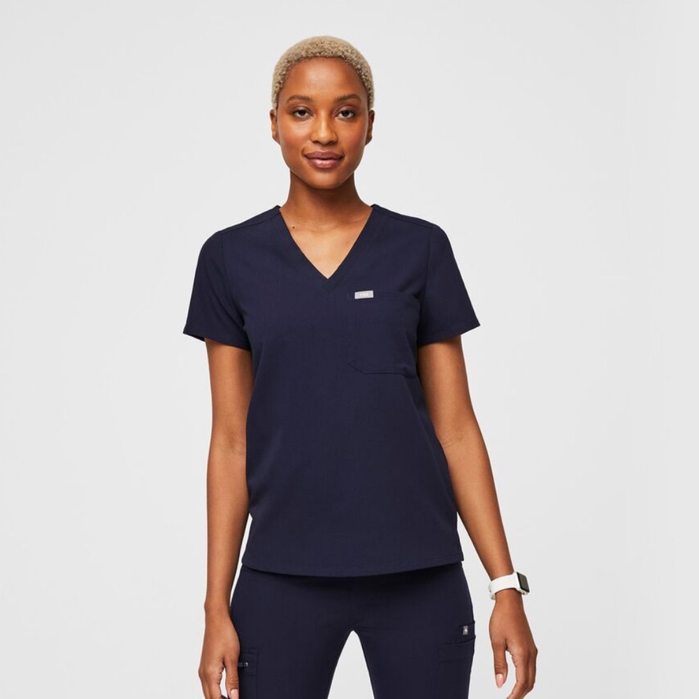 Women's Royal Blue Catarina™ - One-Pocket Scrub Top - S / Navy, Royal Blue, Teal